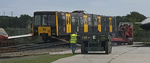 4020 being winched down the ramp at NELSAM by a Vickers aircraft tractor