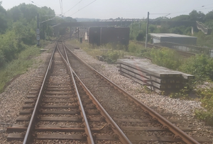 Two tracks meeting together